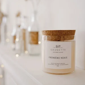 Bougie Artisanale Parfumée Première Neige - Saugette