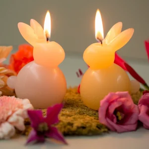 Bougie Artisanale Lapin - 2 Coloris