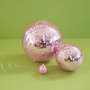 Boules à Facettes Rose - 3 Tailles