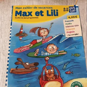 Cahier de vacances Max et Lili 8-9 ans CE2 CM1 Neuf