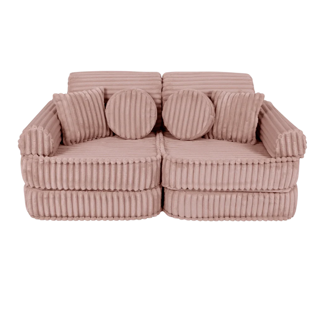 Canapé Medium Modular Sofa for Kids - Churros Pink