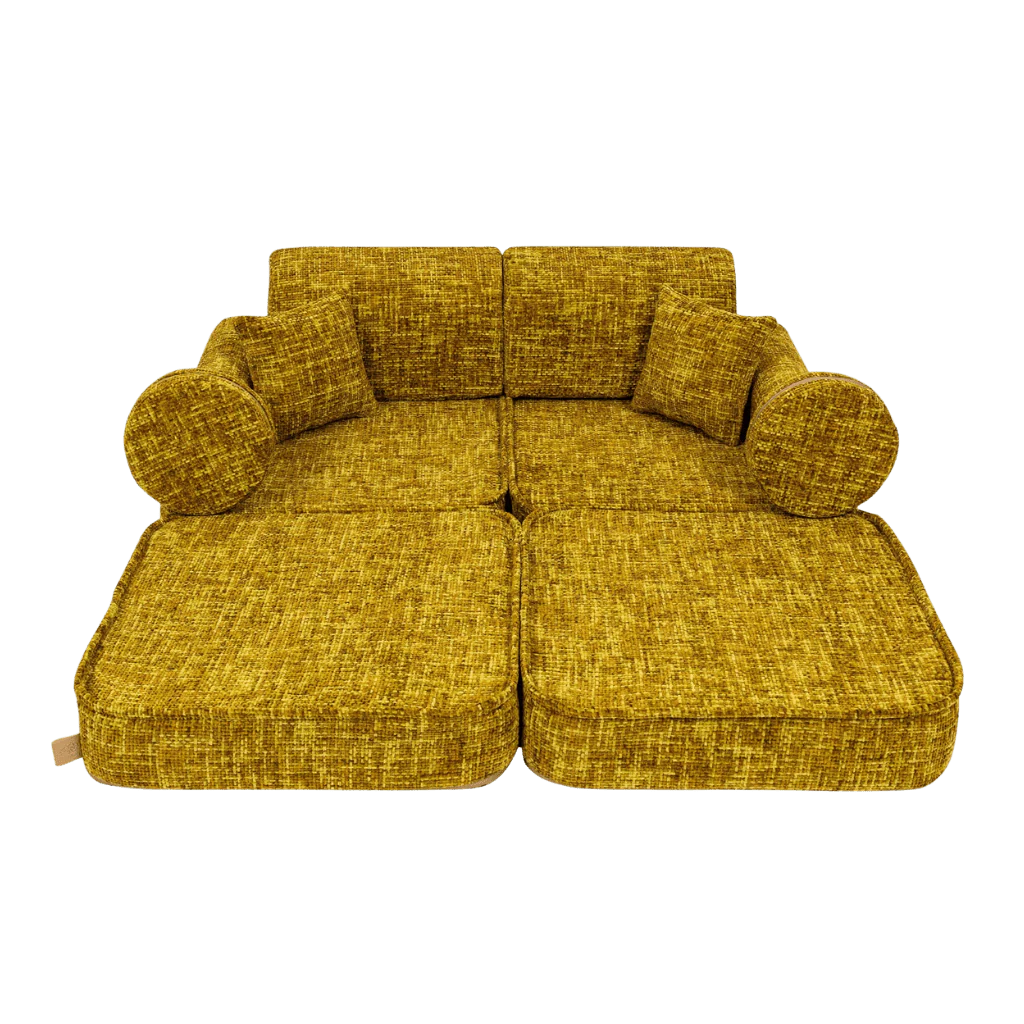 Canapé Medium Modular Sofa for Kids - Tangle Honey Mustard – Image 4
