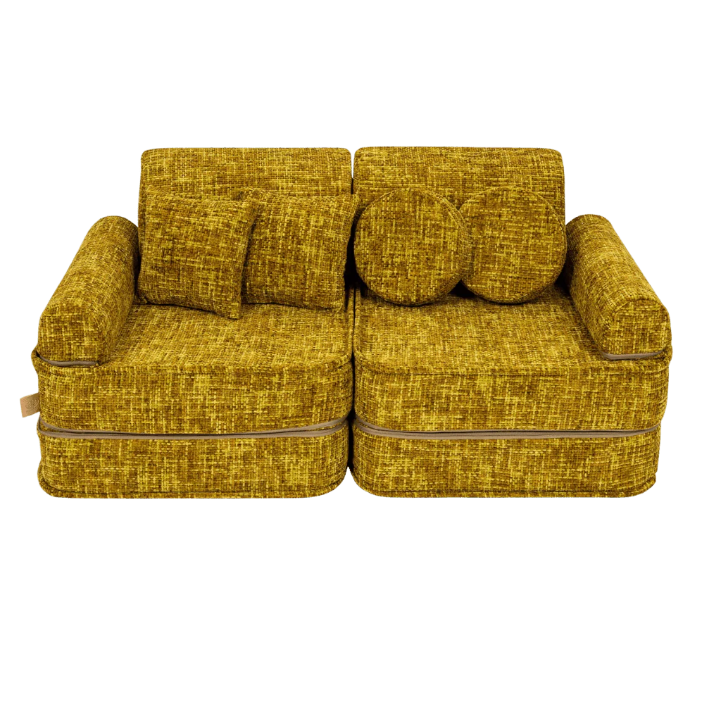 Canapé Medium Modular Sofa for Kids - Tangle Honey Mustard – Image 2