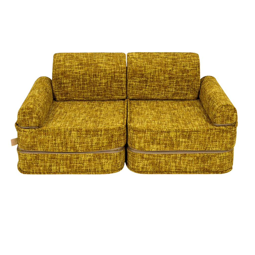 Canapé Medium Modular Sofa for Kids - Tangle Honey Mustard – Image 3