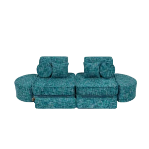 Canapé Modulable Moyen pour Enfants Plus - Tangle Lagoon Blue