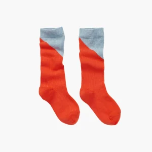 Chaussettes Hautes Colorblock Blue