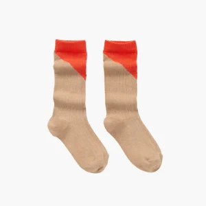 Chaussettes Hautes Colorblock Red