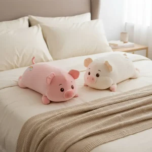 Peluche Cochon Fatigué - 50cm
