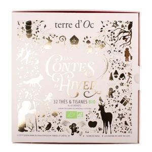 Coffret 32 Sachets Thés Tisanes Bio - Contes d'Hiver - Terre d'Oc