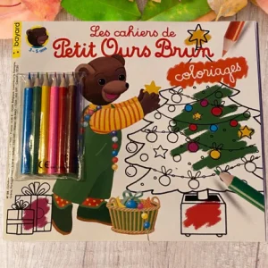 livre de Coloriage Jeux Petit Ours Brun Neuf