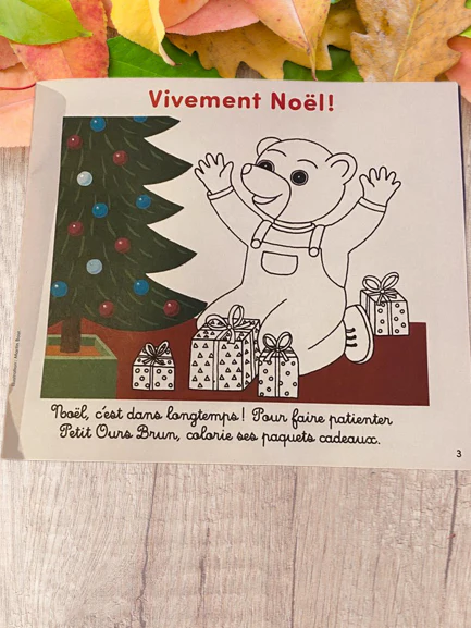livre de Coloriage Jeux Petit Ours Brun Neuf – Image 4