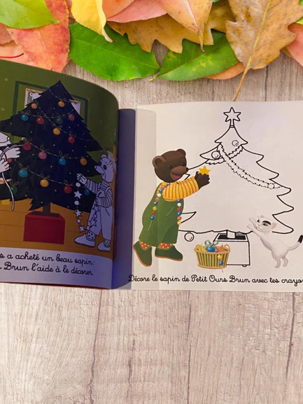 livre de Coloriage Jeux Petit Ours Brun Neuf – Image 3