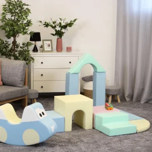Ensemble de 10 Blocs de Mousse Soft Play - Pastel