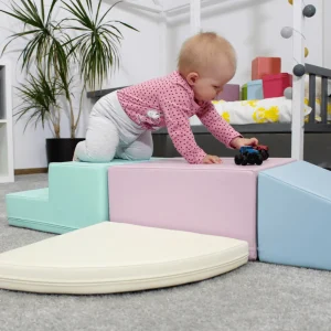 Ensemble de 5 Blocs de Mousse Soft Play - Pastel