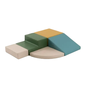 Ensemble de 5 Blocs de Mousse Soft Play - Pastel Turquoise
