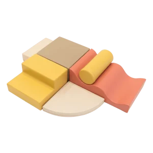 Ensemble de 6 blocs de mousse Soft Play  - Pastel Pink