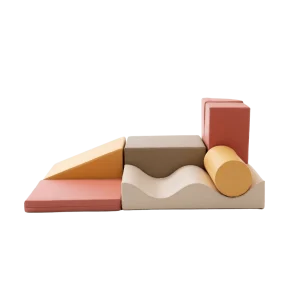 Ensemble de 7 Blocs de Mousse Soft Play - Pastel Pink