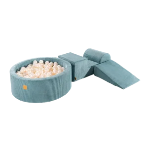 Ensemble de Jeu avec Piscine à Balles - Turquoise & White Pearl