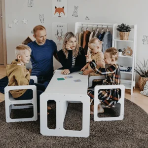 Ensemble Table et Chaises de Sevrage Montessori - 2 Chaises