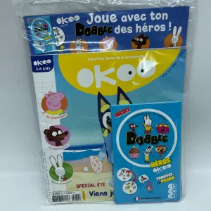magazine livre d’activité   Des p’tit heros Okoo  Pig tchoupi zou avec son jeu de société DOBBLE