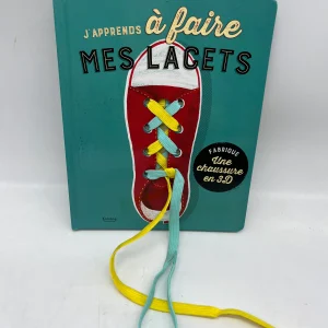 Livre apprentissage pour faire les lacets avec sa paire de chaussures avec ces lacets 3D Neuf