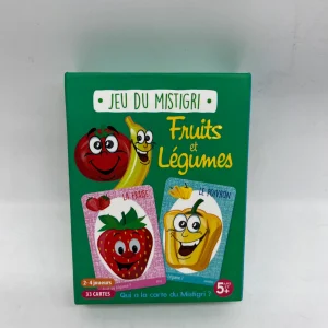 Jeu  de société Jeu Mistigri Fruits et Légumes  avec ses 33 cartes !  Jeu de stratégie malice et mémoire Neuf