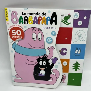 Magazine Livre d’activités souple Barbapapa histoire stickers Neuf !
