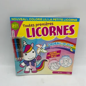 livre d’activité Magazine Mes toutes premières licornes  dès 2 ans avec ses crayons de couleurs Neuf !