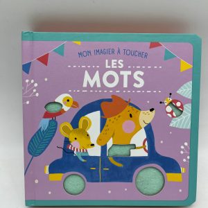 Livre Mon imagier à toucher Thème les mots Neuf
