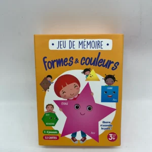 Jeu  de société Jeu de mémoire Modèle les formes et les couleurs ses 32 cartes !  Jeu de concentration rapidité  et observation Neuf
