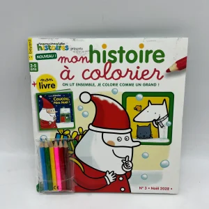 Magazine livre souple Mon histoire à colorier spécial Noël  coloriage histoires Neuf