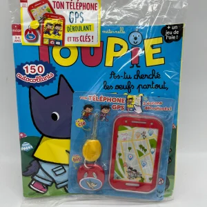 livre d’activité Magazine  Toupie avec son Kit de grand téléphone et ses clefs Neuf !