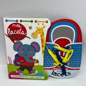 Livre apprentissage pour faire les lacets Mes chaussures et mes lacets Neuf