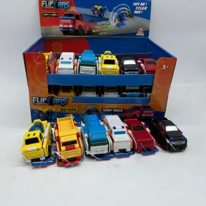 Lot de 6 voitures transformable Flips Cars 2 en 1 Neuf Pack Collection complète