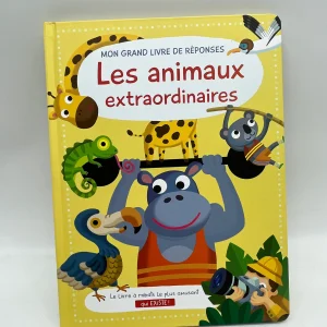Livre Mon grand livre de questions réponses avec rabats Thème les animaux extraordinaires  Neuf