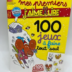 Livre mes premiers j'aime lire à faire tout seul thème hivers avec ses stickers Neuf !