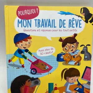 Livre Pourquoi ? Thème Mon travail de rêve  livre question réponses avec plus de 30 rabats Neuf