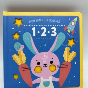 Livre Mon imagier à toucher Thème les chiffres 1/2/3 Neuf