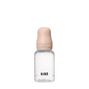 BIBS Biberon Bébé Rond Silicone 1 pack 150 ml Débit Lent - Blush