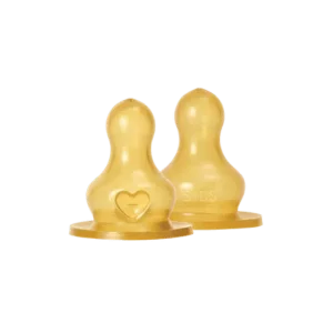 BIBS Tétines pour biberons Rond Latex 2 pack Débit Moyen