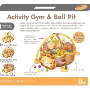 Tapis d'éveil Lion avec balles et musique