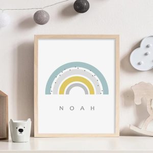 Affiche arc en ciel personnalisé