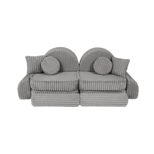 Canapé Medium Modular Sofa for Kids Plus - Churros Moon Grey