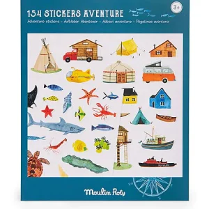 154 stickers aventure - Le jardin du moulin