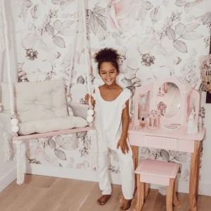 Papier Peint - Jardin Rose