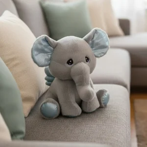 Peluche Éléphant Ailé - 45cm