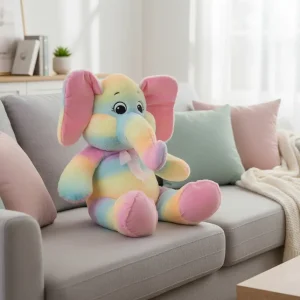 Peluche Éléphant Multicolore - 45cm