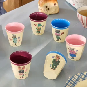 Petit Gobelet Mélamine Animaux Nathalie Lété - RICE - 6 Modèles
