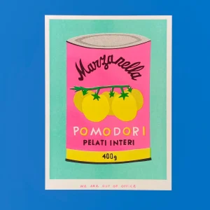 Petite Affiche Risographie - Pomodori - We Are Out Of Office
