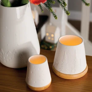 Photophore Noël Porcelaine et Bois - Rader - 3 Modèles